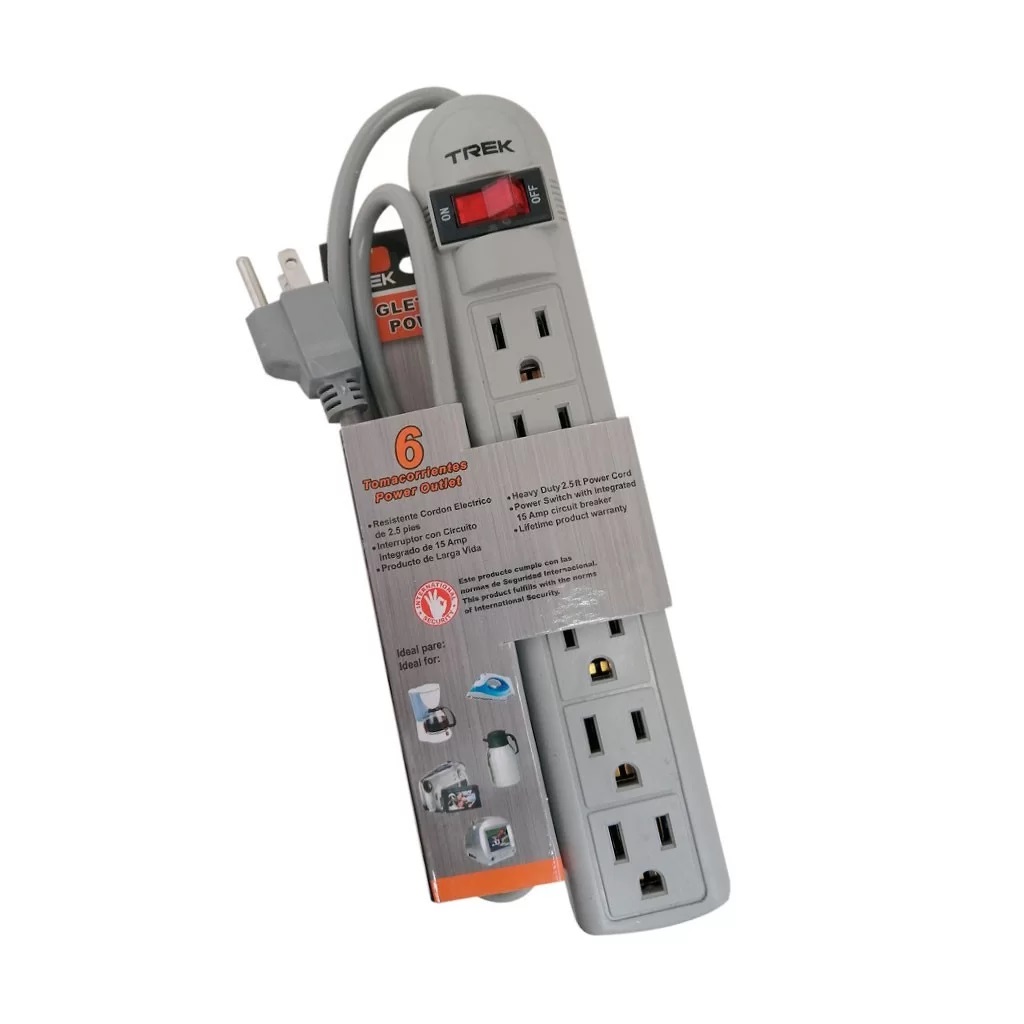 REGLETA MULTIPLE 3FT 6T/ GRIS  #TK-077