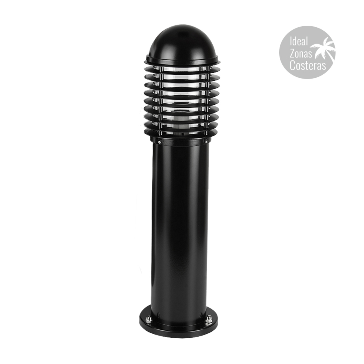 MINIPOSTE 1XE27 16X65CM NEGRO# H-410/N