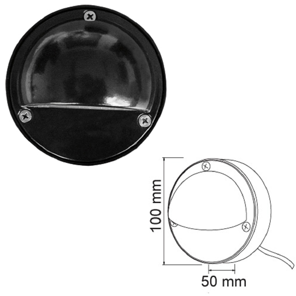 L.ESCALERA 1W/50LM/IP44/30K NE.#HLED-920/N