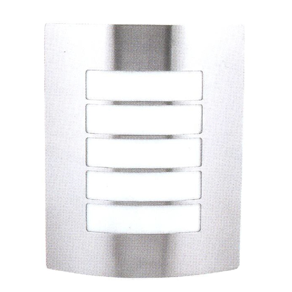 LAMPARA PARED 1LXE27 10X22X27CM SATIN IP45 #H-800/S
