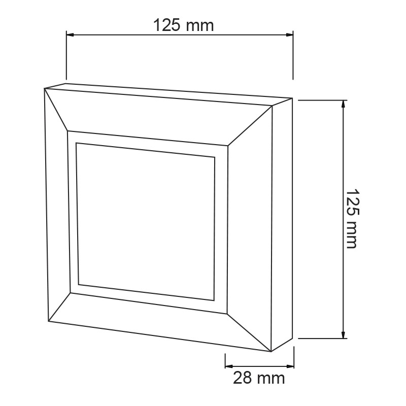 L.ESCAL 2.5W/200LM/40K #3HLED802VG/HLED-802/G - Imagen 2