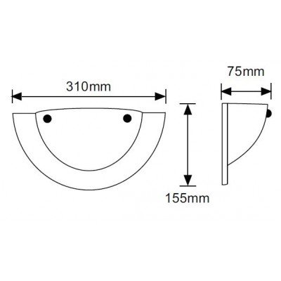 APLIQUE BL.1XE27# TL-2010/B - Imagen 2