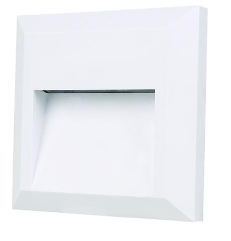 L.ESCALERAS SUP/ CUAD 1W/100LM/15H/40K#HLED-803/B