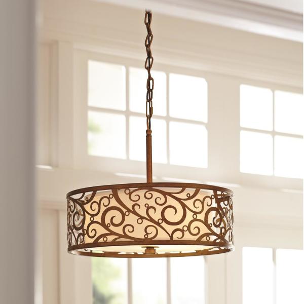 L.COLG C/PANTALLA 3L/E26 BR # 1001789674 - Imagen 3