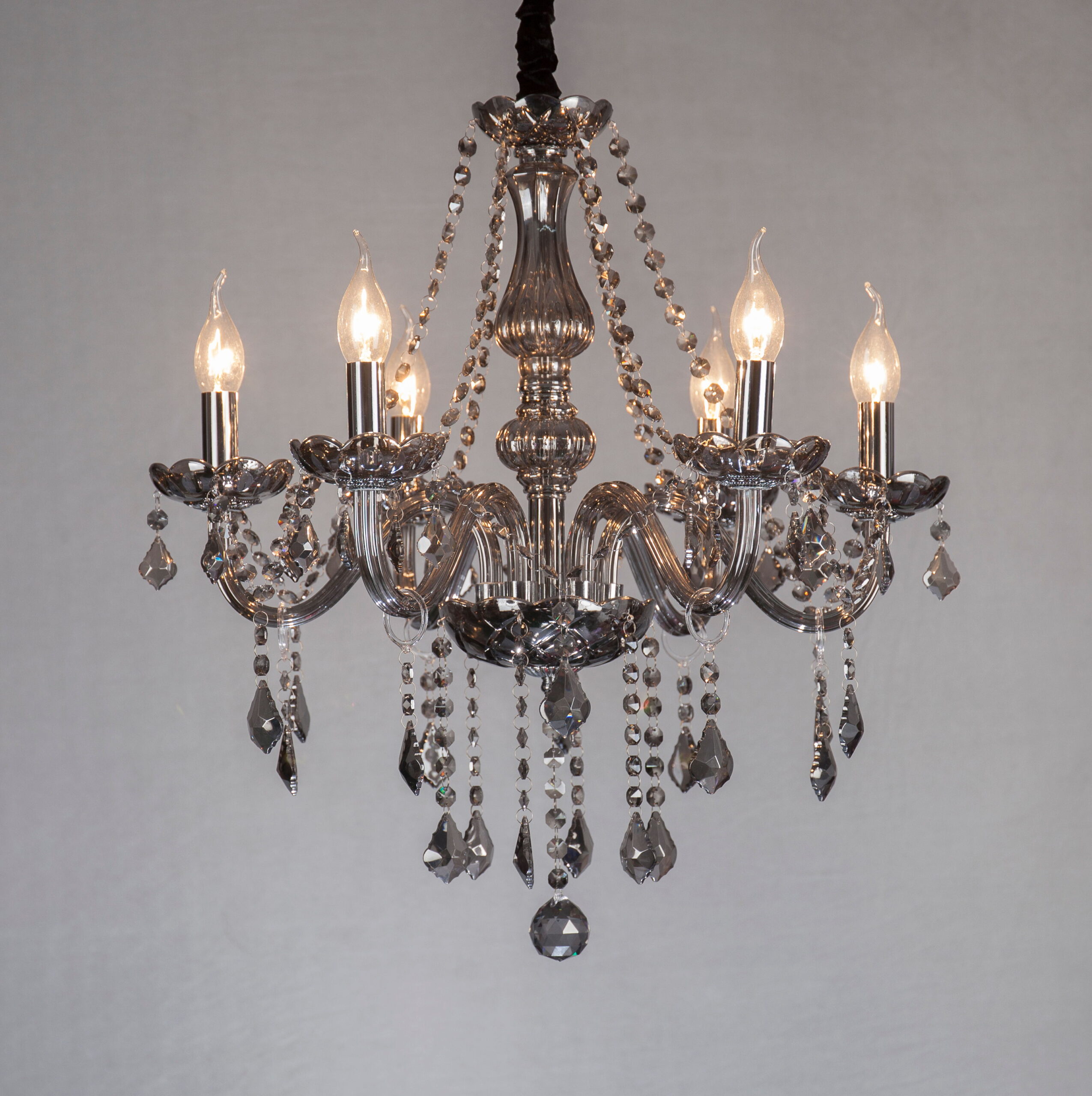 L.CRISTAL AHUM 6L/E14 # 8124-6LGREYK