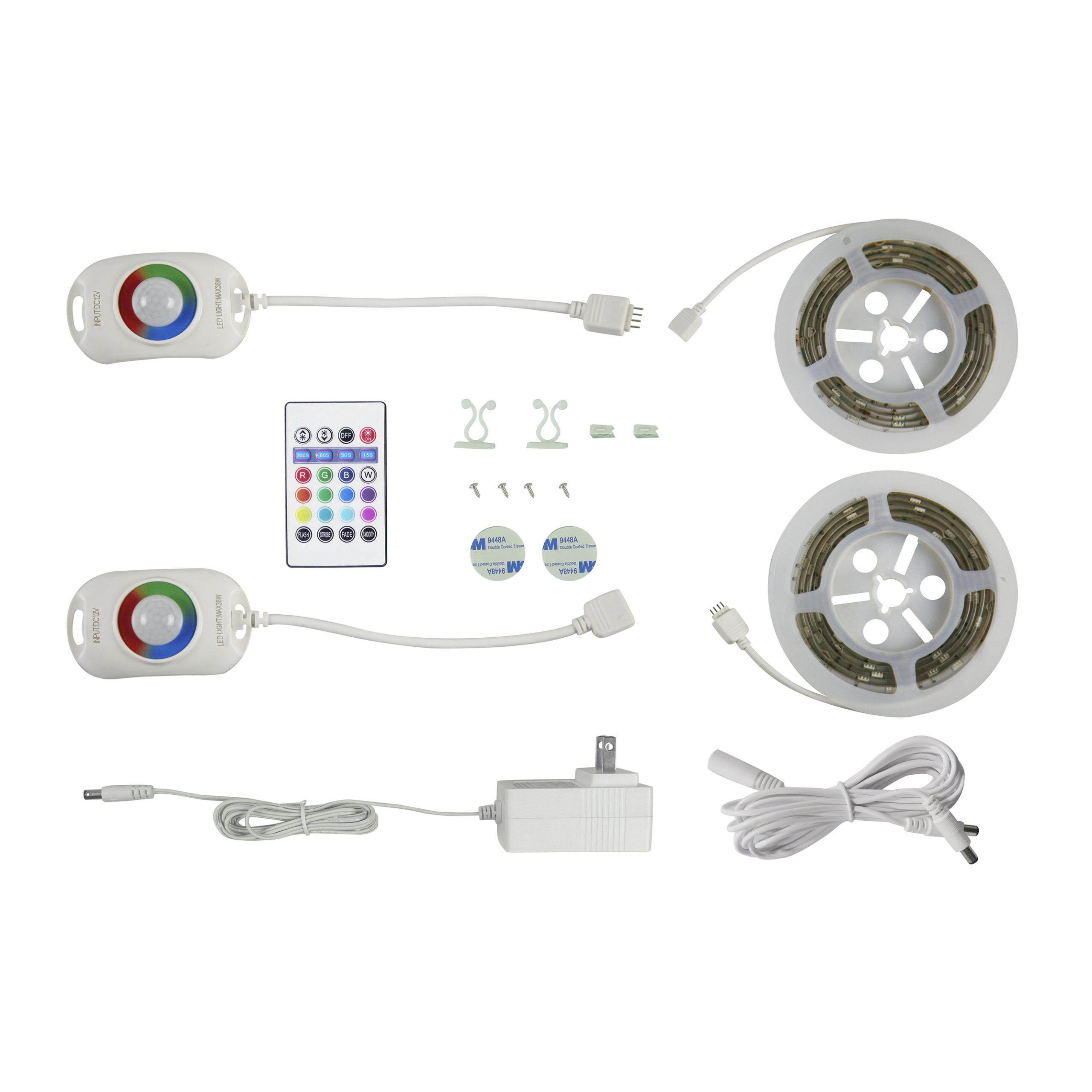 CINTA LED INTERIOR 2X1.5MTS C/SENSOR MOV. 21W/12V# TL-RGB-2M