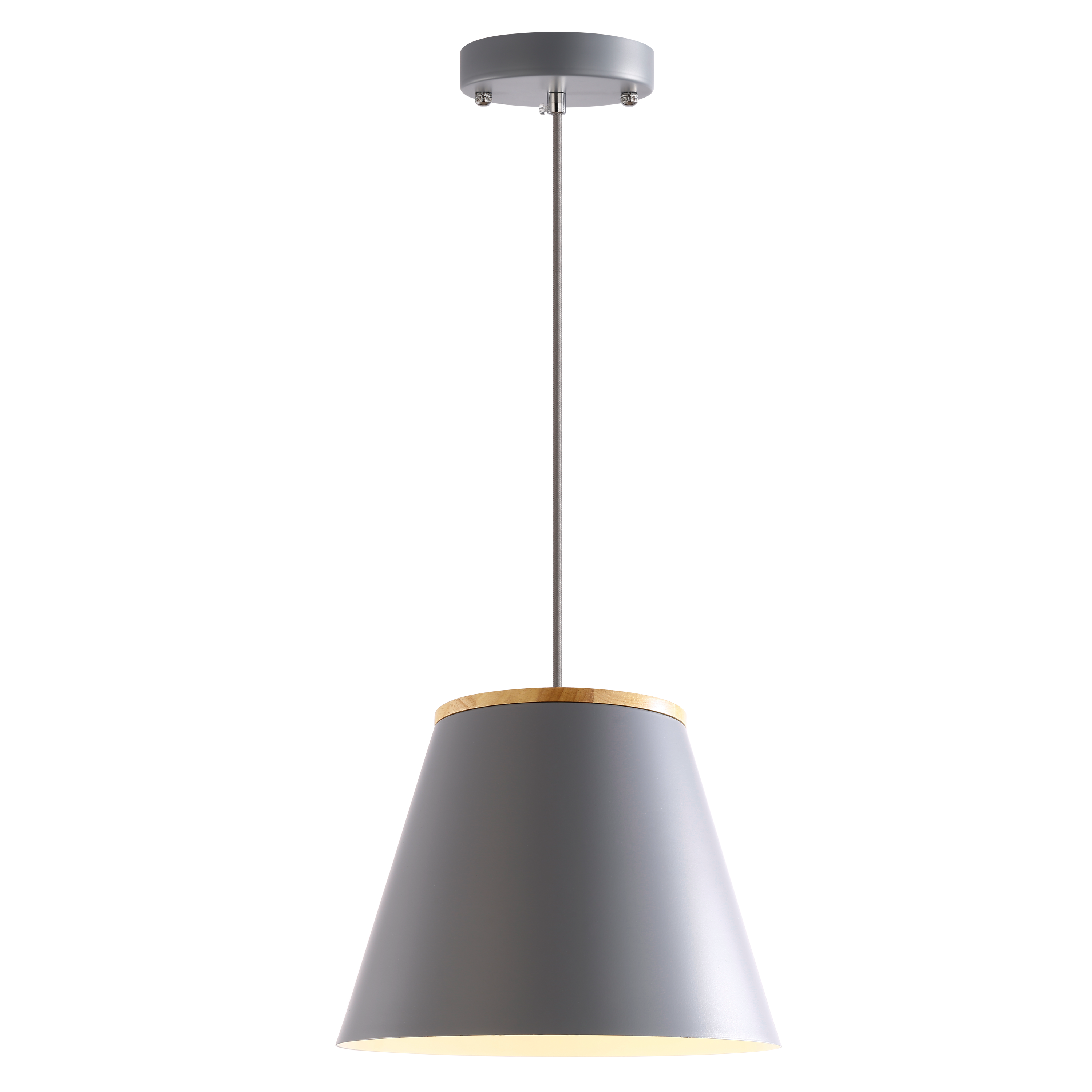 L.COLG PANA GRIS E26 D25CM#26798A-GY