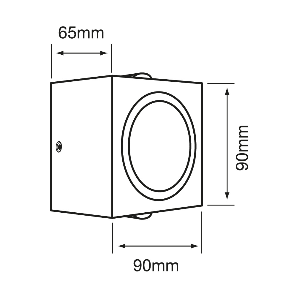 L.PARED CUAD 10W/336LM/30K#10HLED1156MV30N - Imagen 2