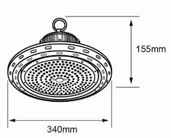 LUMINARIA SLIM 200W/20MLM/30H/65K#200UFOLED65MVN - Imagen 2