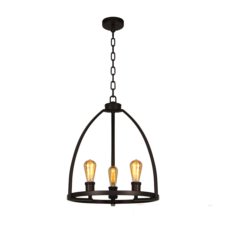 L.COLG 3L/E27 46*56CM# P9358-3BLACK