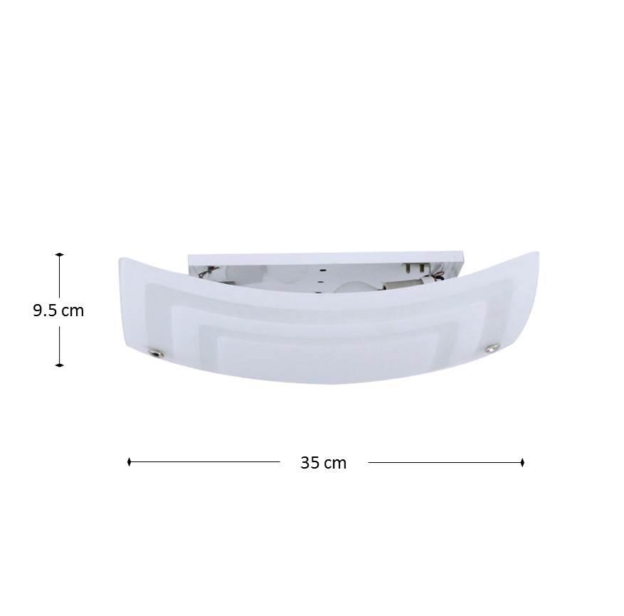 PLAFON CUAD PEQ  C/RAYAS 2*E26 SN#5862-41