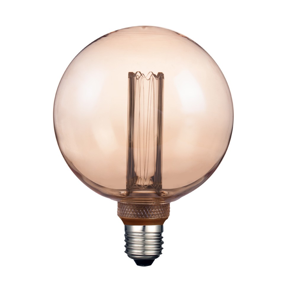 BOMB VINT LISO G125/3.5W/120LM/20K#3DG125LEDFC20VA