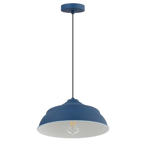 L.CAMPANA 1*E27 AZ D35*H21CM # 26001G-BL