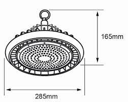 LUMINARIA SLIM HIGH BAY 150W/18MIL-LM/65K#150UFOLEDL65MVN - Imagen 2