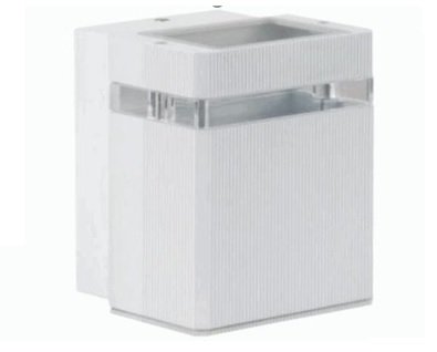 L.PARED CUAD 1XGU10 BL#43006A-WH