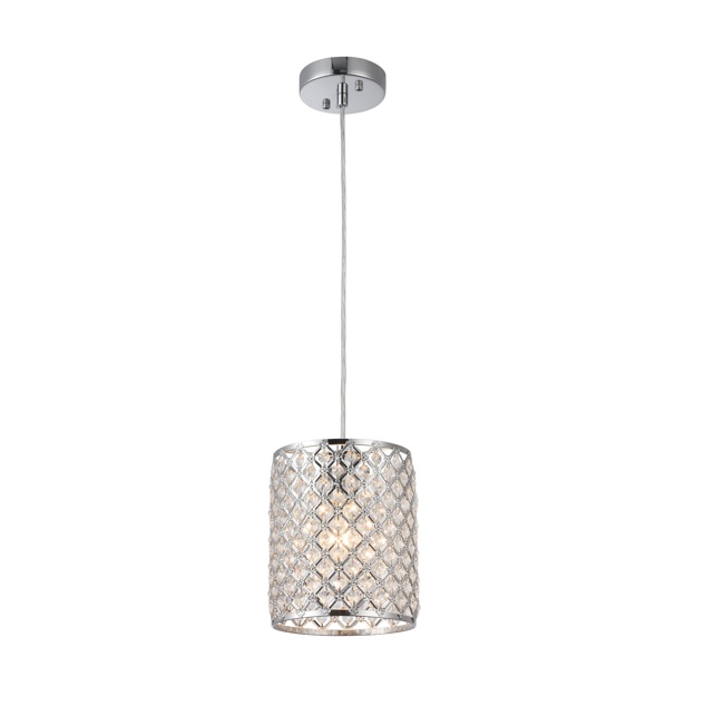 L.COLG CROMO+CLARA D15XH22CM E27 # P9801-1CHROME