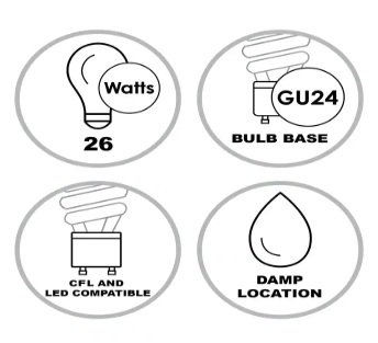 PLAFON 2L/E27 BL # PL-13618 WH - Imagen 2