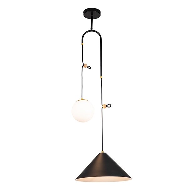 L.COLG CONICA 1LXE27/G9 #26169A-BK