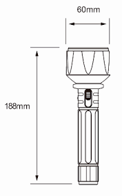 LINTERNA RECARGABLE 1W/70LM-90LM/65K 100MTS# LT80190NA - Imagen 2