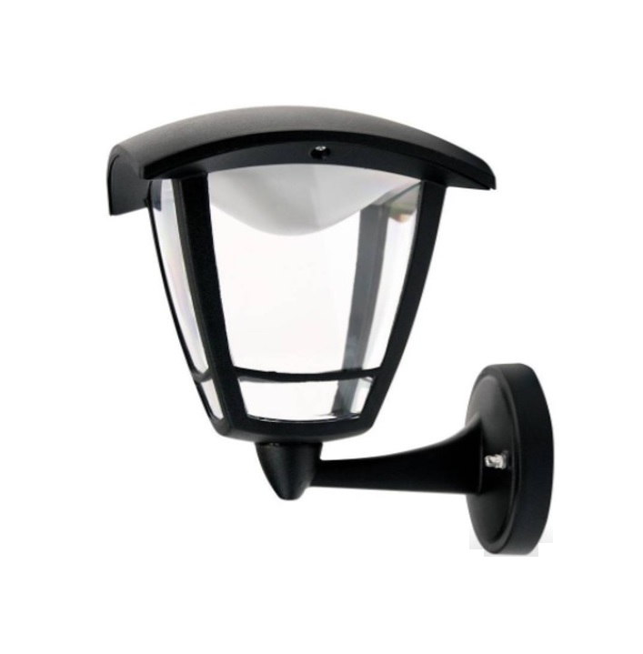 L.PARED 8W/500LM/40K/IP44 7.5X19.5X23# 56038A-BK