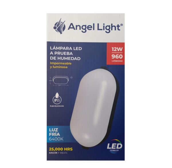 L.PARED OVALADA PLASTICA 12W/960LM/64K  NE# AL-FCE-12W-B