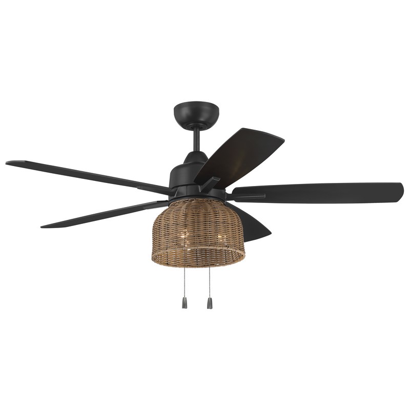 ABANICO WOVEN 3777CFM  3XE27 52" BR #WVN52FB5 - Imagen 2