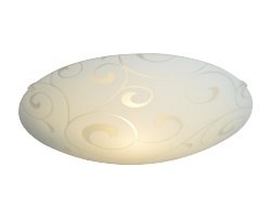 PLAFON CURVAS 1LXE27 # 123022CM-1WH