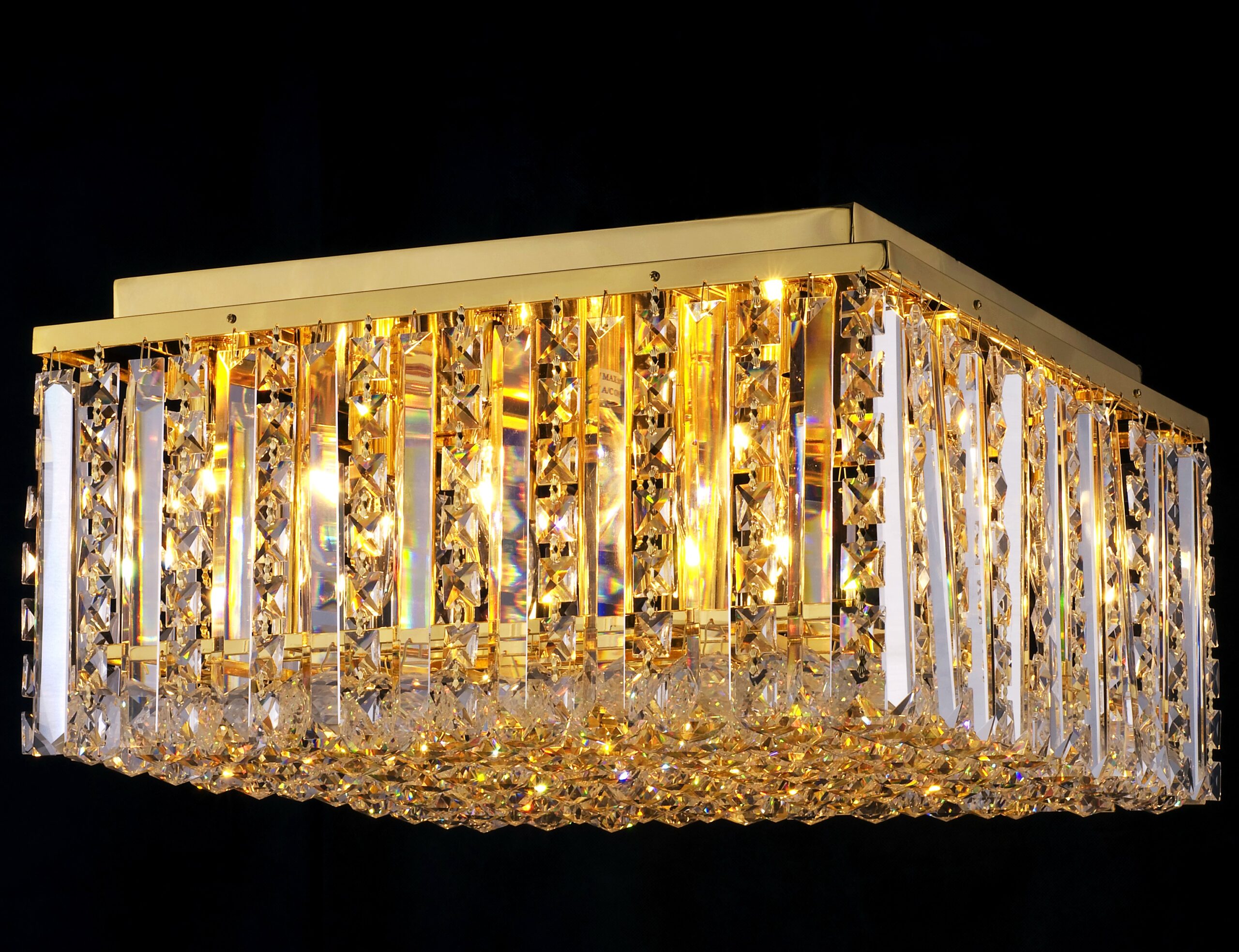 L.TECHO CRISTAL CUADRADA 12XE12 DOR #257016C-M-GD