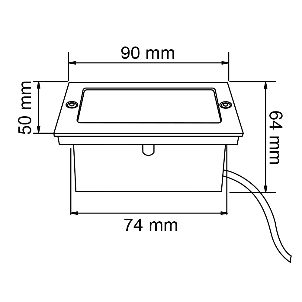 LAMPARAS ESCALERA 0.6W/4LM/30K IP45 # HLED-910/S - Imagen 3