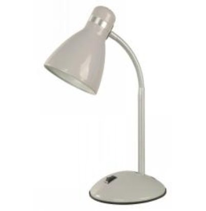 LAMPARA ESCRITORIO METAL 1XE27 GRIS # 23567-4