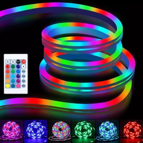 CINTA LED NEON RGB 5MTS  8W/1000LM  #GE-06040-9027
