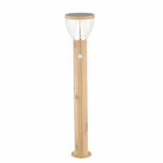 MINIPOSTE SOLAR SMART REDONDO 5.8W/240LM/30K MADERA #189028FSL-LEDWW-WD