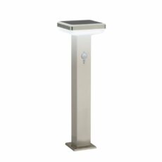 MINIPOSTE SOLAR SMART CUADRADO 5.8W/600LM/30K NICKEL # 189020FLSL-LEDWW-SS