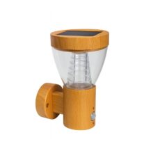 APLIQUE SOLAR SMART REDONDO 5.8W/240LM/30K MADERA#189028WSL-LEDWW-WD