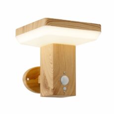 APLIQUE SOLAR SMART CUADRADO 5.8W/240LM/30K MADERA#189027WSL-LEDWW-WD