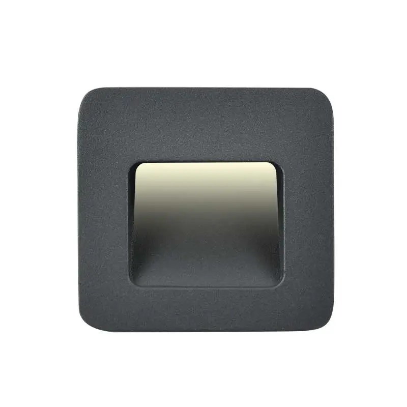 LAMPARA ESCALERA 2W/50LM/30K 9.4X9.3X5.4CM#HLED-907/30/G
