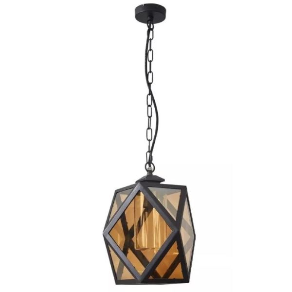 FAROL COLGAR 1XE27 NE/AMBAR#60FTL3433MVCA