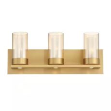 LAMPARA BAÑO 3XE12 DORADA # 1003965625