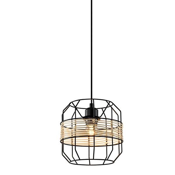 LAMPARA COLGANTE RATAN 1LXE27 #IL-DEC-1335B