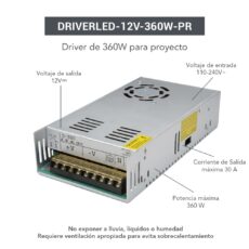 DRIVER LED 24V/360W#DRIVERLED-24V-360W-PR-S