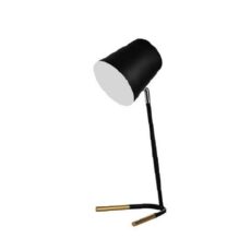 LAMPARA MESA NEGRA 1XE27 20X13X43CM#DI-320-BK-Z
