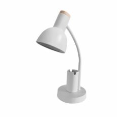 LAMPARA ESCRITORIO BLANCA 1XE27 15X12X40#DI-314-WH-Z