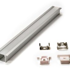PERFIL ALUMINIO 1MX1.4X2.2CM P/CINTA LED # PRO-01-5M