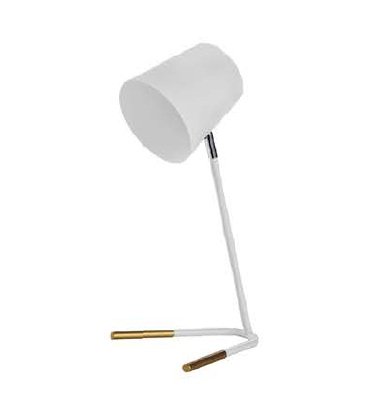 LAMPARA MESA BLANCA 1XE27 20X13X43CM#DI-320-WH-Z