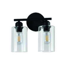 LAMPARA BAÑO 2XE27 27X17CM #DI-30-BK-Z