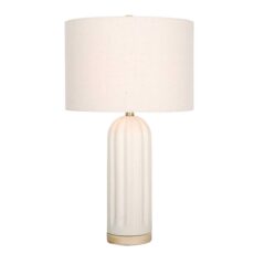 LAMPARA MESA CERAMICA CREMA 1XE27 # 211288T-1CRM