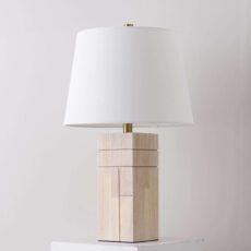 LAMPARA MESA NATURAL 1XE27 # 211298T-1WH