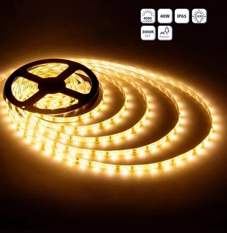 CINTA LED 5 METROS 130V/40W/4000LM/30K/IP65  # LES-03-110V30K-Z