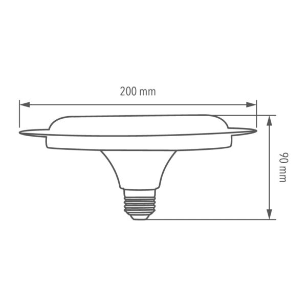 BOMBILLO LED TIPO OJO 18W/1900LM/65K#18CIRLEDA65MV - Imagen 2