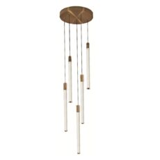 COLGANTE TUBOS 22W/1442LM/30K 40X100CM DORADA # DI-68-GD-30K-Z